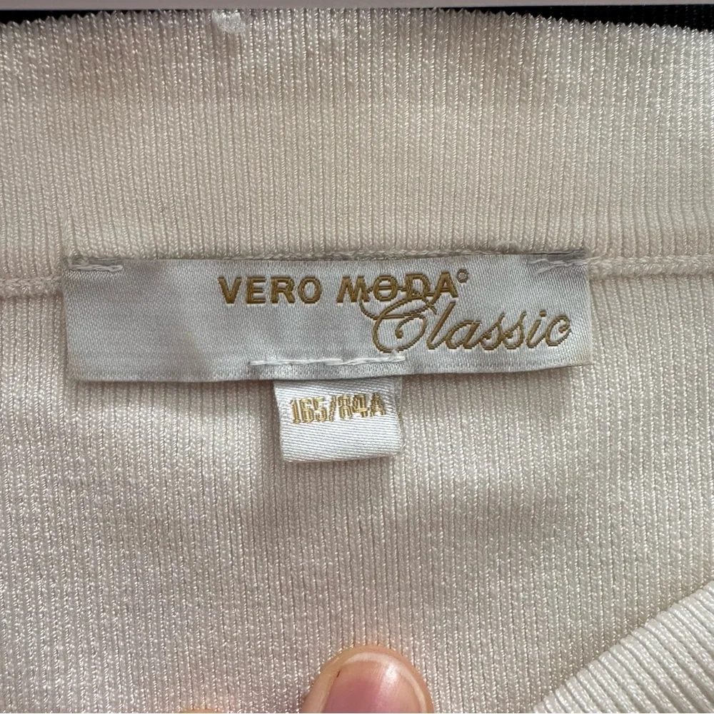 Vero Moda Black and White Striped Dress size M - Picture 4 of 4